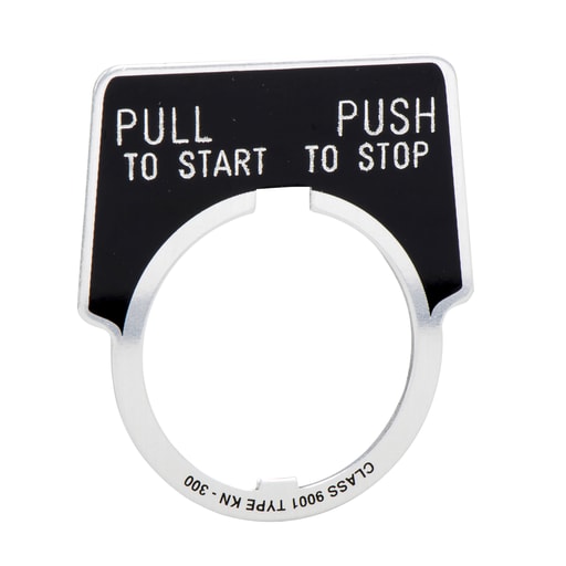 Square-D / Schneider - Square D 9001KN379 Type K 30 mm Push Button Legend Plate