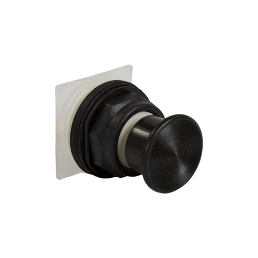Square-D / Schneider - Square D 9001SKR24B 30 mm Black Body Plastic Bezel Momentary Mushroom Round Non-Illuminated Push Button Operator