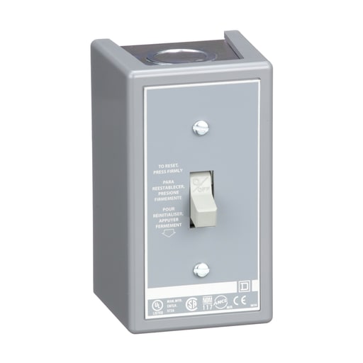 Square-D / Schneider - Square D 2510FG1 277 VAC 16 Amp 1 Hp 1-Pole NEMA 1 Surface Mount Non-Reversing Manual Starter
