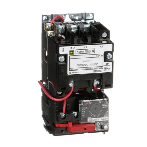 Square-D / Schneider - Square D 8536SAO12V02H308S 110/120 VAC 9 Amp 2 Hp 3-Pole Open Type Full Voltage Non-Reversing Magnetic Starter