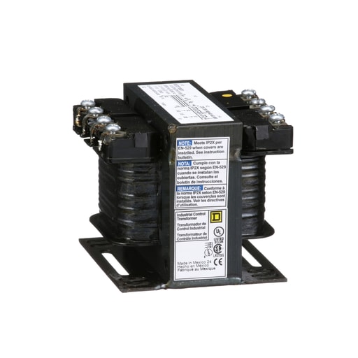 Square-D / Schneider - Square D 9070T100D1 100 VA 240 x 480 VAC Primary 120 VAC Secondary 1-Phase Control Transformer