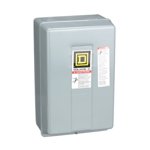 Square-D / Schneider - Square D 8903LG60V02 110/120 VAC 30 Amp 6-Pole 6NO NEMA 1 Electrically Held Lighting Contactor