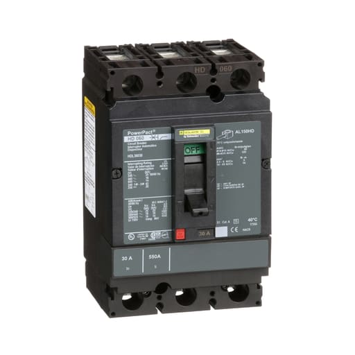 Square-D / Schneider - Square D HDL36030 600 Volt 30 Amp Molded Case Circuit Breaker