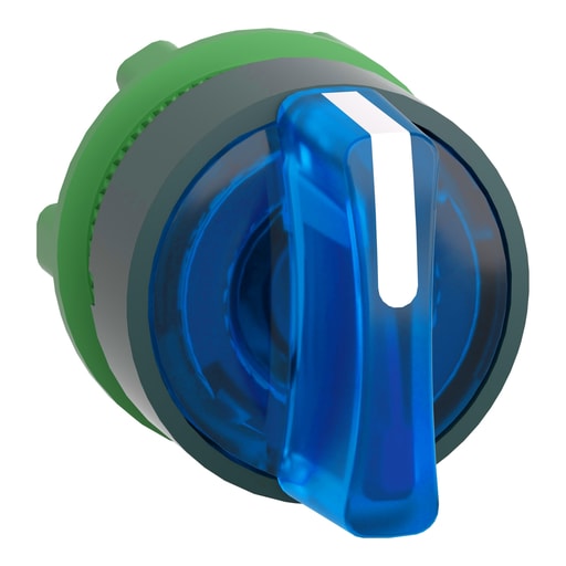 Square-D / Schneider - Square D ZB5AK1363 22 mm 3-Position Blue Maintained Lever Illuminated Selector Switch Operator