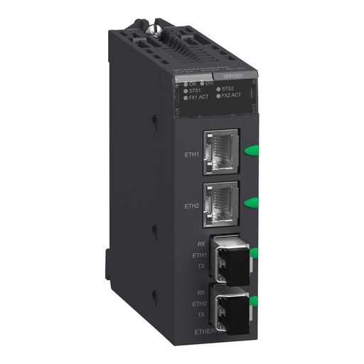 Square-D / Schneider - Square D BMXNRP0201 Fiber Converter SM/LC 2CH 100Mb