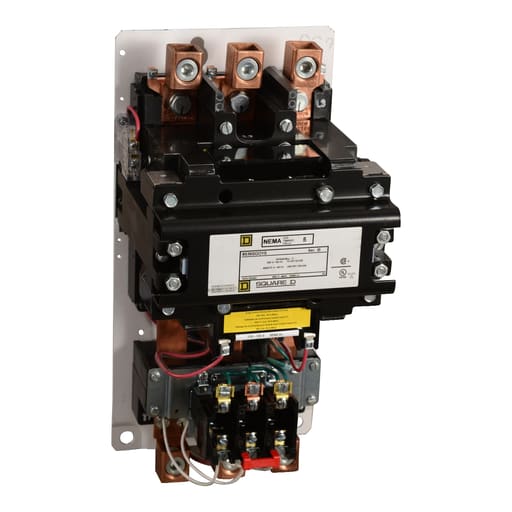 Square-D / Schneider - Square D 8536SGO1V02S 110/120 VAC 270 Amp 200 Hp 3-Pole Open Type Full Voltage Non-Reversing Magnetic Starter