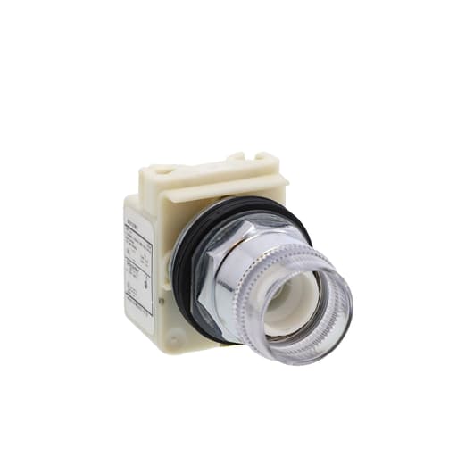 Square-D / Schneider - Square D 9001K1L1 30 mm Blue Body Metal Bezel Momentary Full Guarded Round Illuminated Push Button Operator