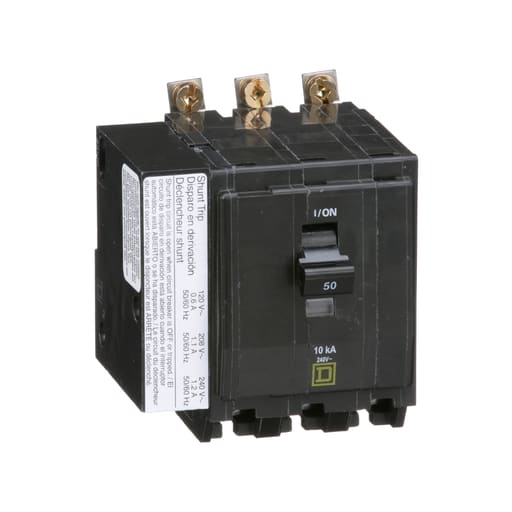 Square-D / Schneider - Square D QOB3501021 240 Volt 50 Amp Miniature Circuit Breaker