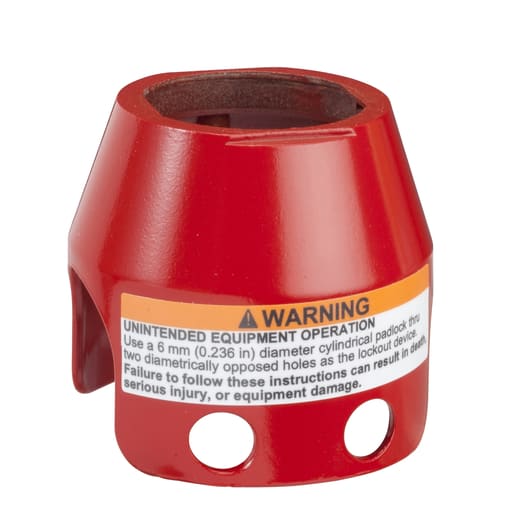 Square-D / Schneider - Square D ZBZ1604 22 mm Red Emergency Stop Function Metal Padlockable Push Button Guard