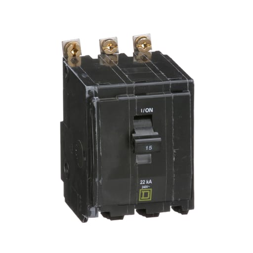 Square-D / Schneider - Square D QOB315VH 240 Volt 15 Amp Miniature Circuit Breaker