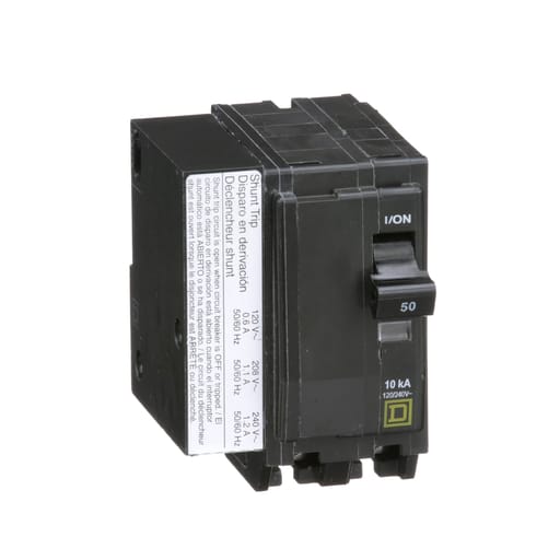 Square-D / Schneider - Square D QO2501021 120/240 Volt 50 Amp Plug-On Miniature Circuit Breaker