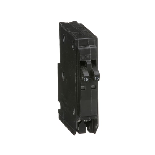 Square-D / Schneider - Square D QOT1515 Tandem Circuit Breaker 15A/15A 120/240V 1Ph , Plug-On