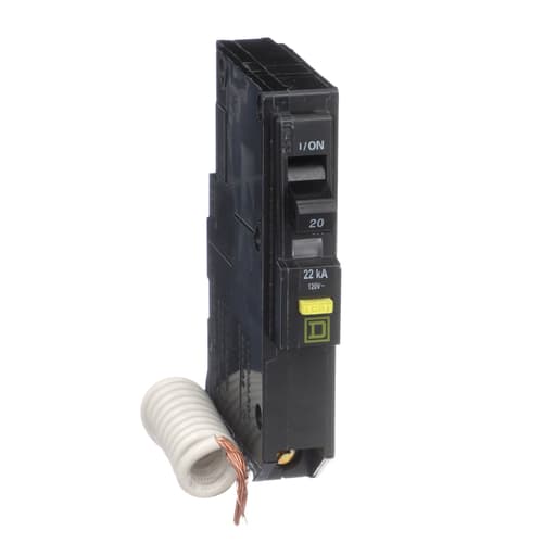 Square-D / Schneider - Square D QO120VHGFI 1-Pole 20 Amp 120 Volt Ground Fault Miniature Circuit Breaker