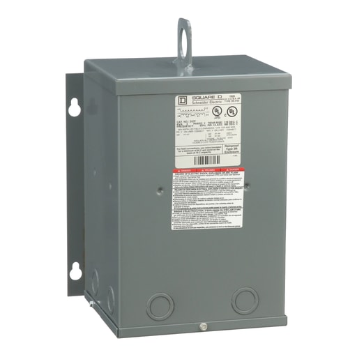 Square-D / Schneider - Square D 3S7F 3 kVa 208 VAC Primary 120/240 VAC Secondary Dry Type General Purpose Transformer