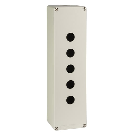 Square-D / Schneider - Square D XAPG59505 12.2 x 3.35 x 3.03 Inch NEMA 4/13 RAL 7032 Gray Painted Die-Cast Aluminum Push Button Enclosure