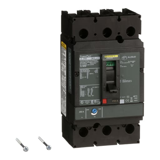 Square-D / Schneider - Square D JLL36250 3-Pole 250 Amp 600 Volt Thermal Magnetic Molded Case Circuit Breaker