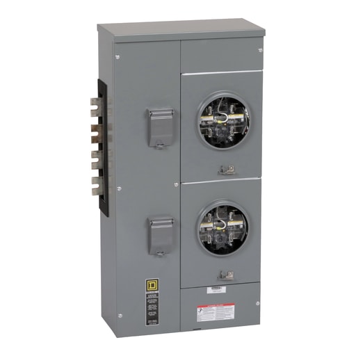 Square-D / Schneider - Square D EZML312225 208 Star/120 VAC 225 Amp 3-Phase 4-Wire Ringless Meter Center Branch Unit