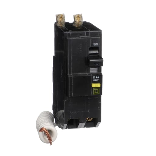 Square-D / Schneider - Square D QOB260GFI 2-Pole 60 Amp 120/240 Volt Ground Fault Miniature Circuit Breaker