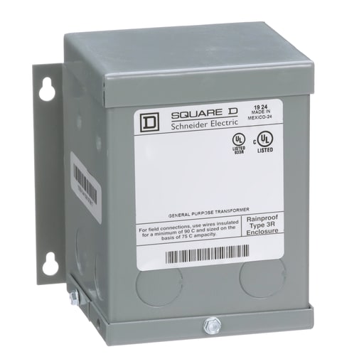 Square-D / Schneider - Square D 150SV46A 0.15 kVa 120 x 240 VAC Primary 16/32 VAC Secondary Dry Type Buck and Boost Transformer