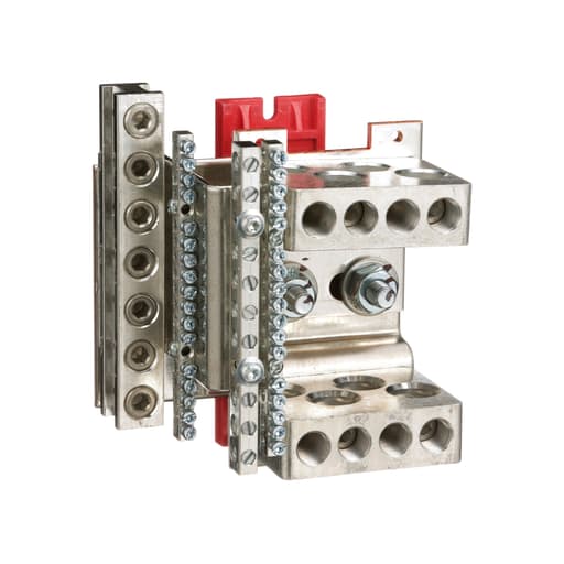Square-D / Schneider - Square D HCPSU8SN 6 AWG to 350 MCM Aluminum Solid Neutral Assembly