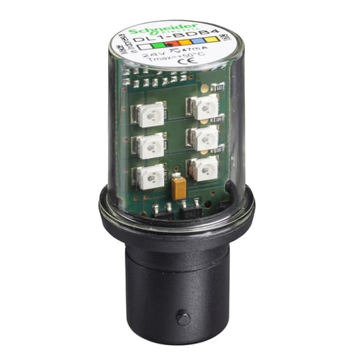 Square-D / Schneider - Square D DL1BDB4 24 VAC/VDC Red Steady-On LED Bulb