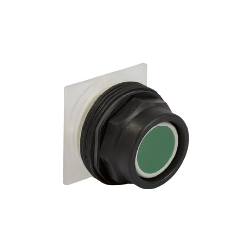 Square-D / Schneider - Square D 9001SKR2G 30 mm Green Body Plastic Bezel Momentary Extended Guard Non-Illuminated Push Button Operator
