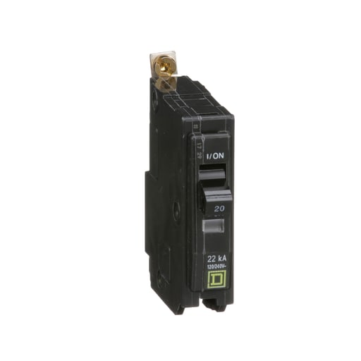 Square-D / Schneider - Square D QOB120VH Miniature Circuit Breaker 20A 120/240V 1Ph , Bolt-On