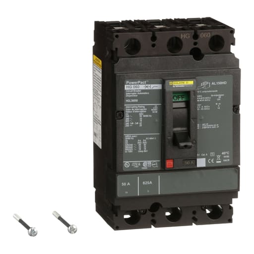 Square-D / Schneider - Square D HGL36050 600 Volt 50 Amp Molded Case Circuit Breaker