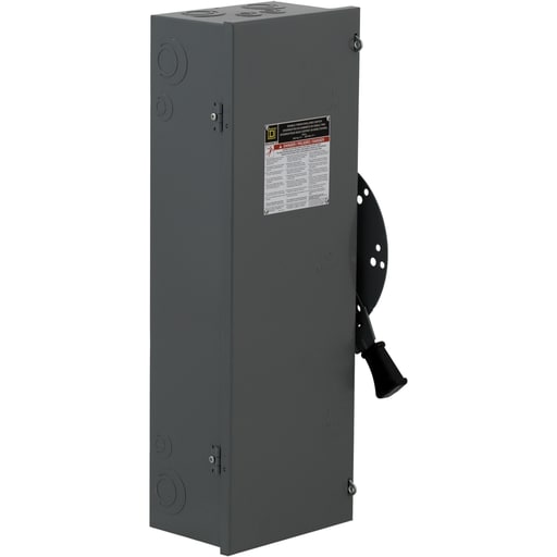 Square-D / Schneider - Square D DT223 240 VAC 250 VDC 100 Amp 30 Hp 2-Pole NEMA 1 Fusible Double Throw Safety Switch