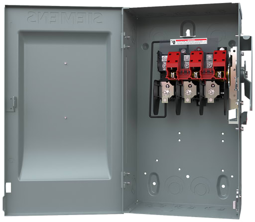 Siemens - Siemens HNF262 480/600 VAC 250/600 VDC 60 Amp 2-Pole 2-Wire NEMA 1 Heavy Duty Non-Fusible Safety Switch
