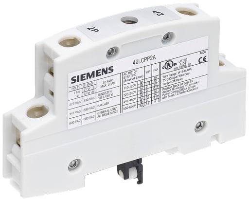 Siemens - Siemens 49LCPP2A 2-Pole NEMA 1/4/4X/12 Light Contactor Power Pole Kit