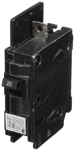 Siemens - Siemens BQ1B020H 1-Pole 20 Amp 120 Volt 22 K Circuit Breaker