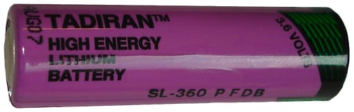 Siemens - Siemens 6ES79710BA00 3.6 Volt 2.3 Ah AA Backup Battery