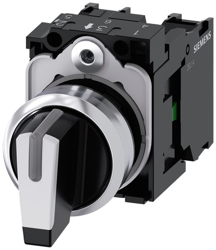 Siemens - Siemens 3SU11502BL601NA0 3-Position Selector Switch