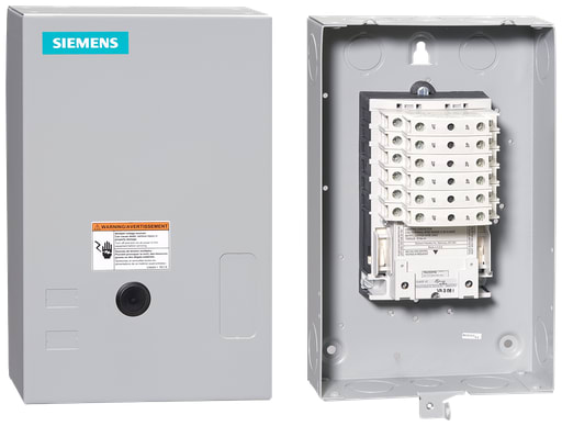 Siemens - Siemens LCE01C006120A 110/115 to 120 VAC 30 Amp 6-Pole 6NO NEMA 1 Electrically Held Lighting Contactor