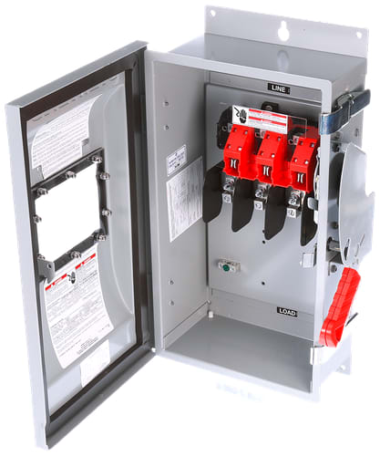 Siemens - Siemens HNF364JW 240/480/600 VAC 250/600 VDC 200 Amp 3-Pole 3-Wire NEMA 3R/3S/12 Heavy Duty Non-Fusible Safety Switch