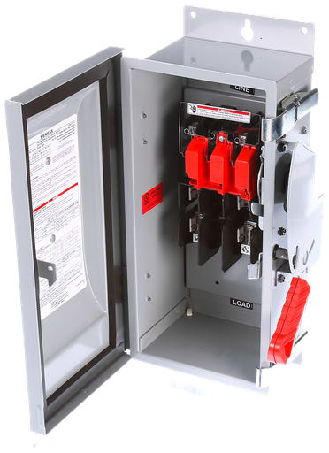 Siemens - Siemens HF221J 240 VAC/250 VDC 30 Amp 2-Pole 2-Wire NEMA 3R/3S/12 Heavy Duty Fusible Safety Switch