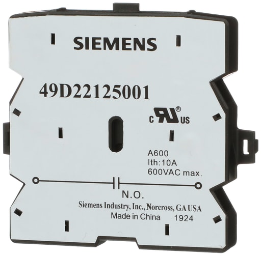 Siemens - Siemens 49D22125001 Aux Switch DP, 1NO,