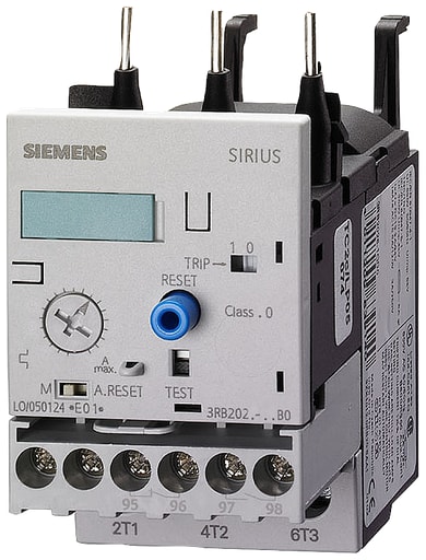 Siemens - Siemens 3RB2026-1QB0 690 VAC 6 to 25 Amp 3-Pole 1NO 1NC Electronic Solid State Overload Relay