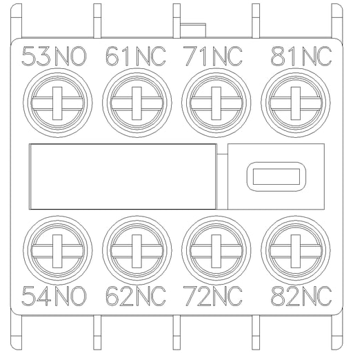 Siemens - Siemens 3RH29111GA13 AUX. SWITCH 1NO+3N