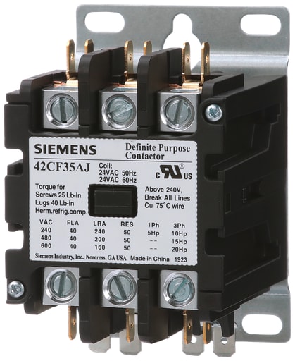Siemens - Siemens 42CF35AG Contactor, 42DP,40A,3P