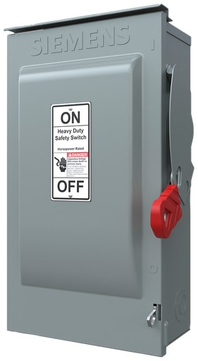 Siemens - Siemens HNF362 240/480/600 VAC 250/600 VDC 60 Amp 3-Pole 3-Wire NEMA 1 Heavy Duty Non-Fusible Safety Switch