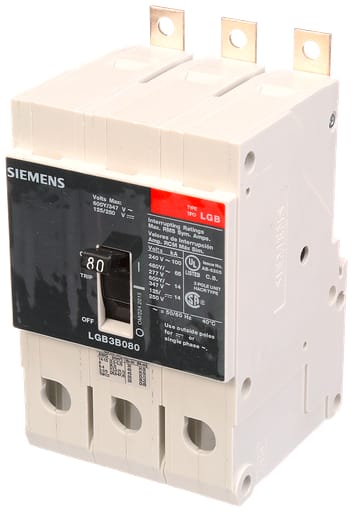 Siemens - Siemens LGB3B080B BRKR LGB 80A 3P 480Y