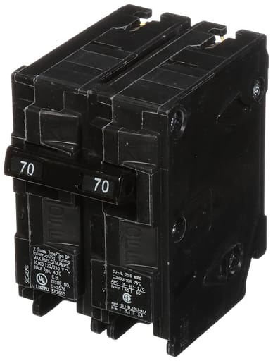 Siemens - Siemens Q270 2-Pole 120/240 VAC 70 Amp 10 kA Plug-In Common Trip Circuit Breaker