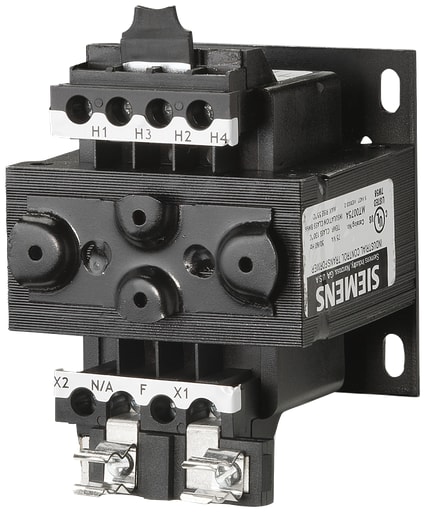 Siemens - Siemens MT0050A 50 VA 240 x 480 VAC Primary 120/115/110 VAC Secondary Industrial Control Transformer