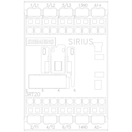 Siemens - Siemens 3RT20172BB41 CONTACTOR S00 12A