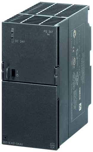 Siemens - Siemens 6ES73071EA010AA0 120 to 230 VAC Input 24 VDC 5 Amp Output Stabilized Power Supply