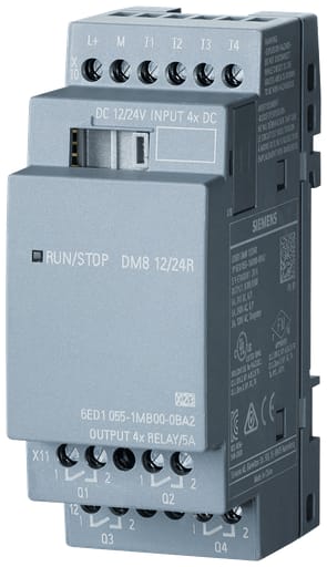 Siemens - Siemens 6ED10551MB000BA2 35.5 x 58 x 90 mm 12/24 VDC 4-Input/4-Output Digital Expansion Module