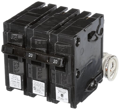 Siemens - Siemens Q22000S01 2-Pole 20 Amp 120/240 VAC 10 kA 120 Volt Shunt Trip Circuit Breaker