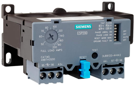 Siemens - Siemens 3UB81334FW2 13 to 52 Amp 1NO 1NC Solid State Overload Relay